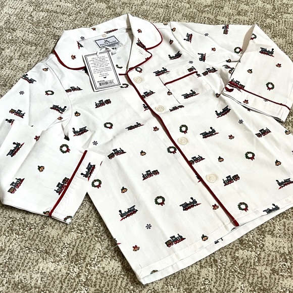 Petite Plume Boys’ Holiday Arctic Express Twill Pajama Set—4T - Picture 7 of 11
